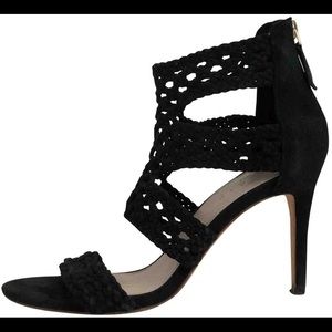 Sandro black suede heels - size 37
